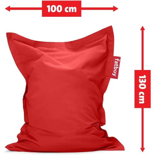 Super Bean Indoor Bean Bag Chair, Red, Large