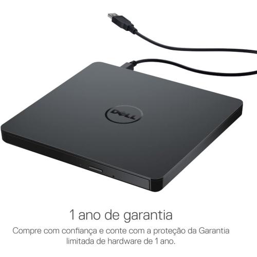 Dell Slim DW316 - Laufwerk - DVD -RW ( -R DL) DVD-RAM - 8x8x5x - USB2.0 - extern - für Inspiron 14 54XX, 15 55XX, 17 5758, OptiPlex 3020, 9020, Vostro 15 3558, XPS 13 (784-BBBI)