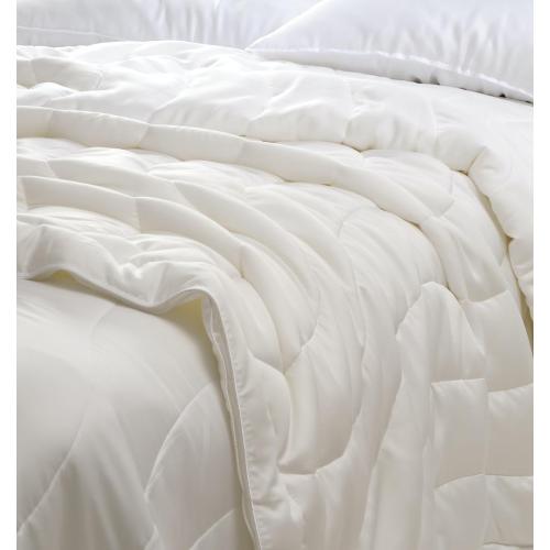 Buffy Breeze Comforter - Soft 100% Eucalyptus Lyocell, Cooling, White Lightweight Summer Duvet Insert with Corner Tabs (Full/Queen)