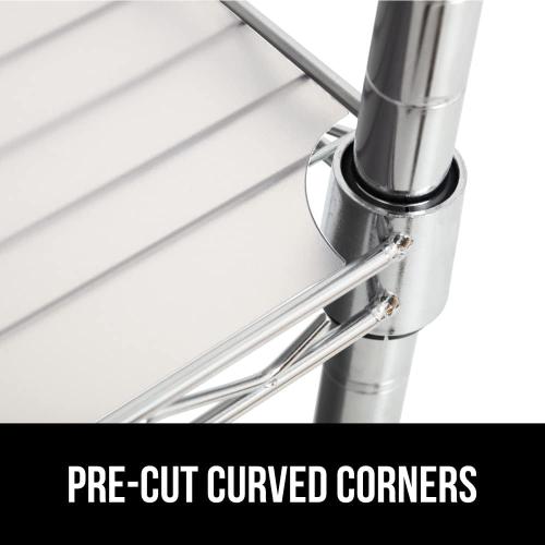 GORILLA GRIP ShelfGuard Wire Shelf Liner Compatible with Amazon Basics Shelving Unit, Set of 4 Waterproof Liners for Organizing Metal Rack Shelves, Kitchen Cabinets, Cupboard, Pantry, 14x36 Clear