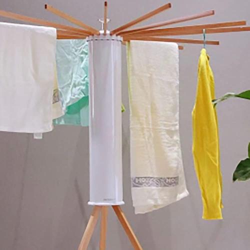 Free Standing Towel Rack, Freestanding Towel Rack, Foldable Wooden Towel Rack for Bathrooms, Balconies, Bedrooms and Indoors(White)