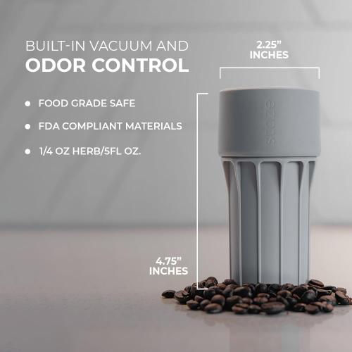 Staze Preserve Vacuum Sealed Storage Jars (148ml) | Food Storage Container with Protection - (CLOUD)