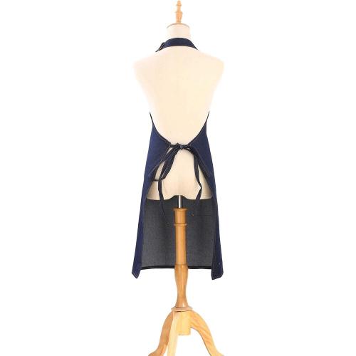 Cotton Aprons for Men Women with Large Pockets