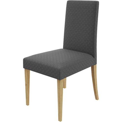 Modern Gray Diamond Jacquard Stretch Chair Cover 1-Pack, Elastic Universal Fit Dining Chair Slipcover, Textured Washable Seat Cover for Contemporary Home