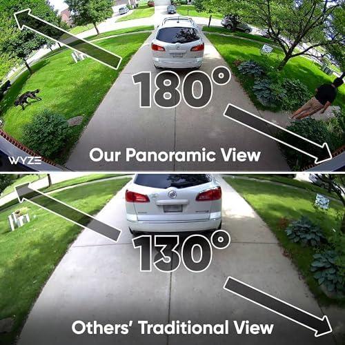 WYZE Floodlight Camera Pro, PCMag Editors' Choice 3000-Lumen LEDs, 2.5K HD Outdoor Security Camera, 180° Wide View, Motion Detection, Color Night Vision, Works with Alexa & Google, Free Expert Setup