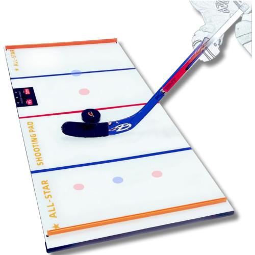 Potent Mini Dangler Smart Hockey Trainer – Beginner-Friendly Stickhandling System with Sensor Puck, Dynamic Drill Modes & Wireless Connectivity – Easy Setup Hockey Training Aid with Synthetic Ice Pads