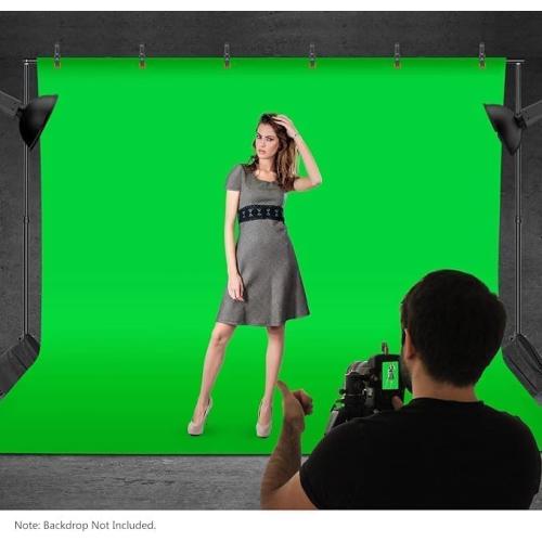 Neewer Photo Studio Backdrop Support System, 10ft/3m Wide 6.6ft/2m High Adjustable Background Stand with 4 Crossbars, 6 Backdrop Clamps, 2 Sandbags, and Carrying Bag for Portrait & Studio Photography