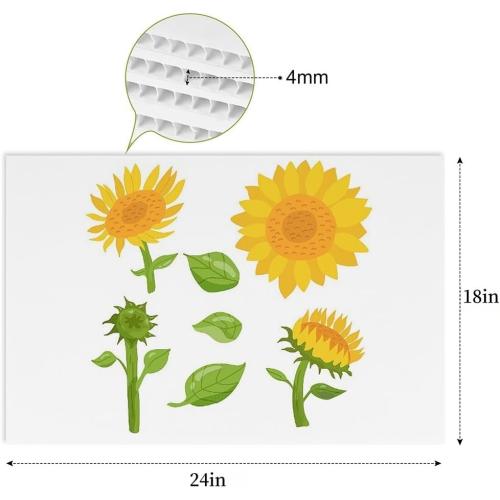 10 Pack 18'' x 24'' Large White Corrugated Plastic Sign Blank Board Double Sided for Garage Sale, Rent, Birthday Party, Guidepost Decorations