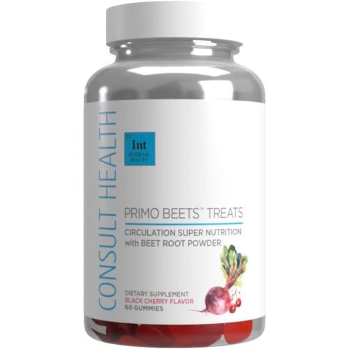 Consult Health - Primo Beets Treats Gummies - Circulation Super Nutrition with Beet Root Powder - Black Cherry Flavor