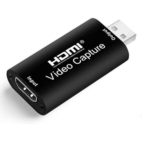 HDMI Video Capture Card, 4K HDMI to USB Capture Card Full HD 1080P 30fps, Record via DSLR, Camcorder, Action Cam for Live Streaming, Compatible with Nintendo Switch, PS4, Xbox One, PC