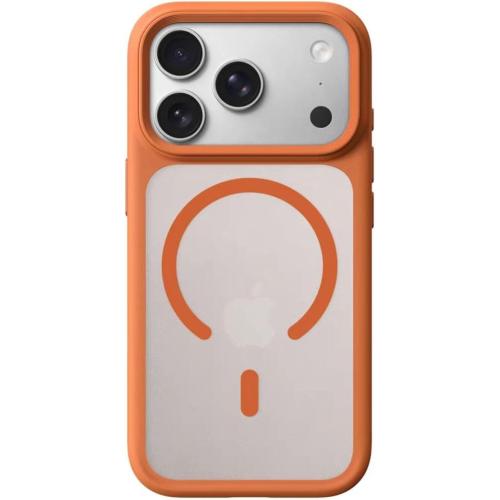 MagSafeCompatible Case for iPhone17 Pro/iPhone17 Pro Max, Soft-Touch Matte PC TPU Shockproof Cover with Camera Control Button, Anti-Slip Textured Frame, N52 Magnets,Drop Protection(Orange,17 Pro, pro,Max)