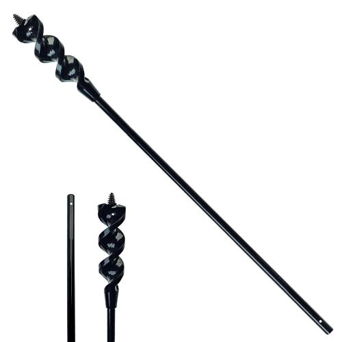 DECKRKAT 54 Flexible Installer Drill Bit - 1 Auger with Fish Eye Hole & Anti-Slip 3-Flat Shank for Wire Pulling Through Walls, Ceilings, Sidewalks.