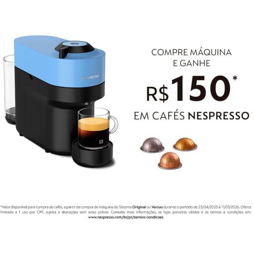 Nespresso Vertuo Pop Pacific Blue 220V Coffee Maker