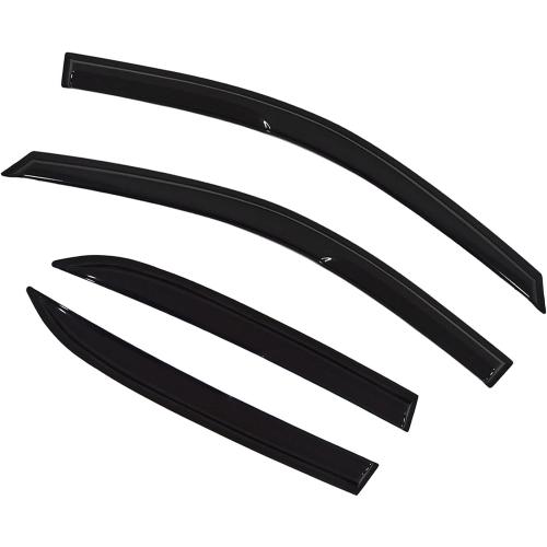 Window Visors Rain Guards Deflectors - 4-Pack Side Window Deflector Vent Shade for Car Windows Tape-On Outside Mount Acrylic Sun Rain Guard Replacement for Accord 4-Door Sedan 2003-2007