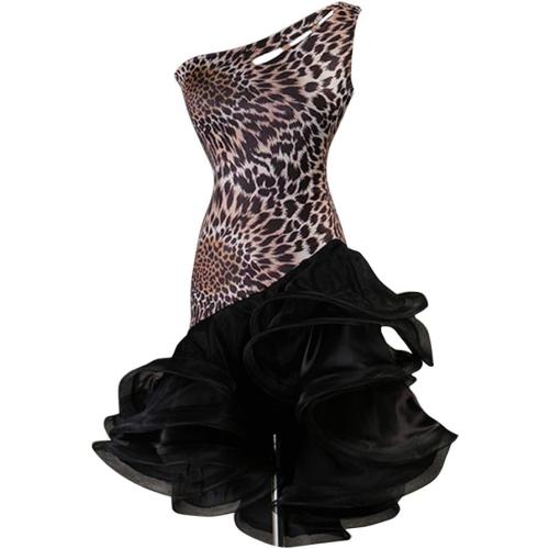 Latin Dance Dresses Women's Training Performance Spandex Sleeveless High Dress size L