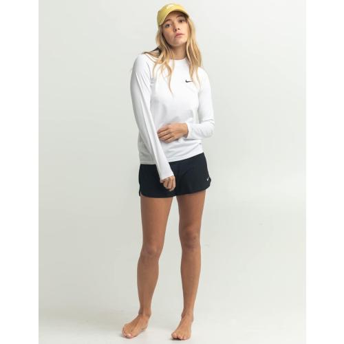 Size Xxl Nike Swim Women's Essential Long Sleeve Hydro Rash Guard Black