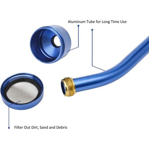 GREEN MOUNT Watering Wand, 24 Inches Sprayer Wand with Superior Stainless Head, Perfect for Hanging Baskets, Plants, Flowers, Shrubs, Garden and Lawn, Blue