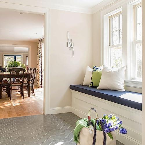 Modern LED Sconce Wall Lighting Indoor 24 Minimalist Industrial White Wall Sconce Hardwire Wall Light for Small Space Bathroom Hallway Staircase Entryway