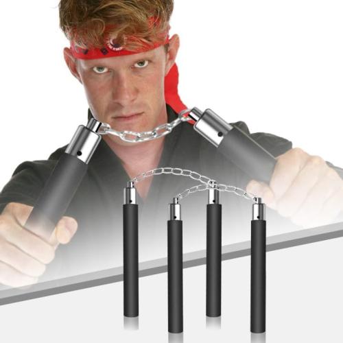 2 Pack Safe Foam Nunchucks for Adult and Kids Training Nunchucks with Steel Chain for Beginners Practice and Training