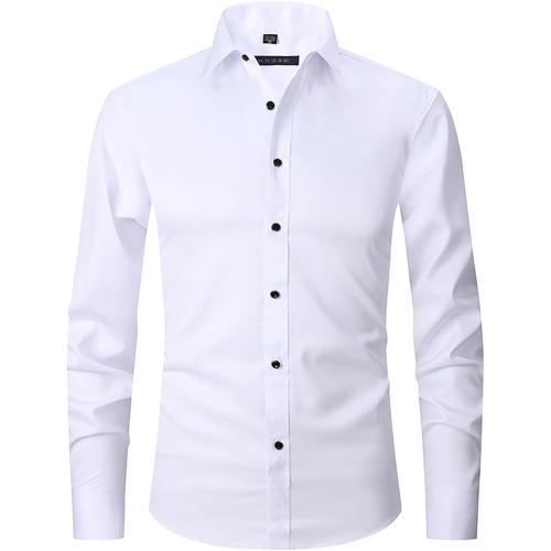 Soze L...SoptoToxodo Mens Shirt Classic Commuting Dress Plain Clothes for Business Commercial