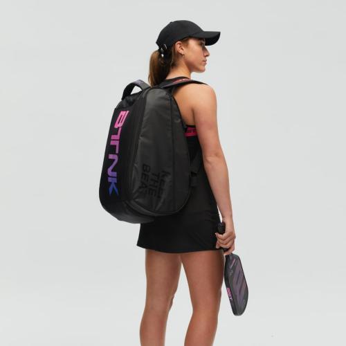 Color Black and Purple BEATNIK Pickleball Bag Pro Tour – Premium Pickleball Duffel Bag with Large Capacity, Ventilated Shoe Compartment, Durable & Water-Resistant for Travel and Tournaments