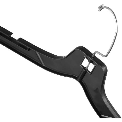 DEILSY™ Black Plastic Clothes Hangers - Durable Plastic Hanger 50 Pack for Organizing Garments for Shirt Hangers and Dress Coat Hangers Black Clothing Retail Hanger