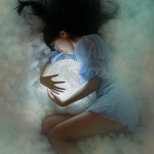 5.9 Mydethun Moon Lamp 3D Night Light - 5.9' Christmas Table Decor w/Wooden Base, Gift for Women, Mom & Kids, Bedroom Decor w/Touch-Dimmable & USB Rechargeable, Dual-Color White/Warm Yellow