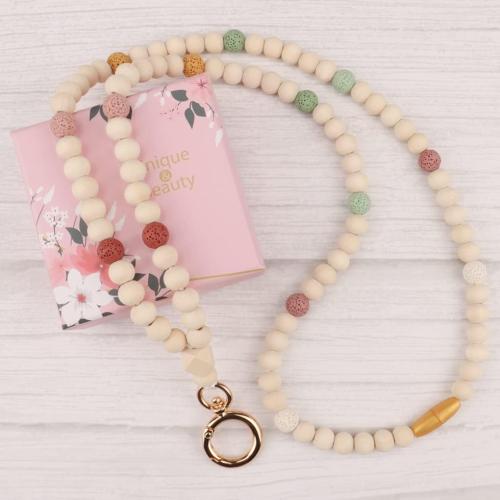 Teacher Lanyard, Wood Lanyard, Bead Lanyard, Wood Beads, Boho Teacher, Badge Holder, Beaded Lanyards Teacher, Teacher Gift Idea