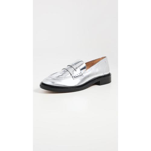 Size 8 Madewell Women's The Vernon Loafer in Specchio Leather