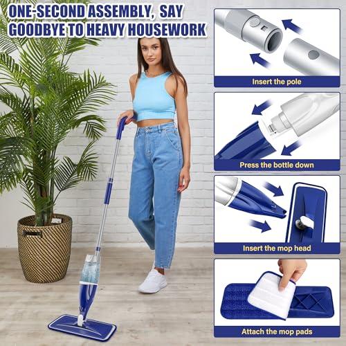 Microfiber Spray Mops for Floors Cleaning: Wet Dry Mop Hardwood Floor Mops
