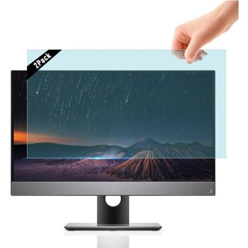 [2 Pack 24 inch Removable Anti-Glare Blue Light Screen Protector for 16:9 Computer Monitor Display– Anti-Glare, Anti-Scratch, PC Anti-UV Eye Protection Filter Film