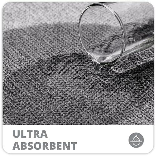 Bath Mat,Ultra Thin Bathroom Rugs,Rubber Bath Mats for Bathroom,No Slip Bath Rugs,Quick Dry,Machine Washable,Low Pile,Absorbent,Shower Outside,Sink,Home Decor Accessories.Grey,1'5x2'3(17x27Inch)