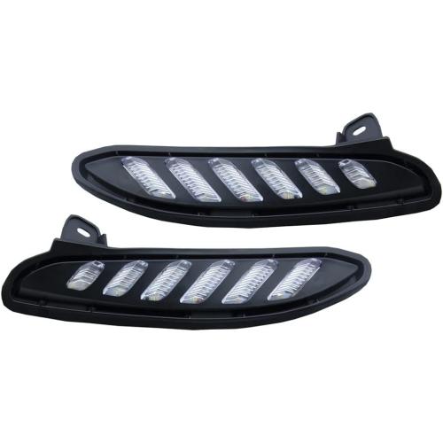 2Pcs/Pair Car DRL Daytime Running Driving Light W/Turn Signal Indicator Lamp, for Toyota Venza Harrier 2021 2022
