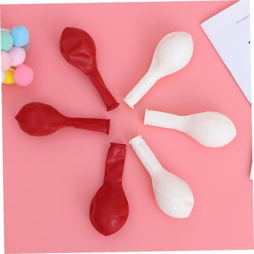 100pcs Valentine’s Day Latex Balloons Red and White 10-inch round Party Decorations for Holiday Events and Wedding Celebrations Random Color