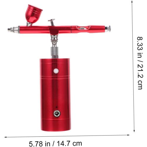 DOITOOL 1set Portable USB Rechargeable Airbrush and Air Pump Set for Art Makeup Cake Decoration and Model Painting Compact Design Stable Pressure Easy to Carry for Hobbies and Crafts