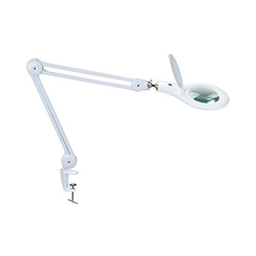 Color White  Table Clamp Magnifier Lamp 9W