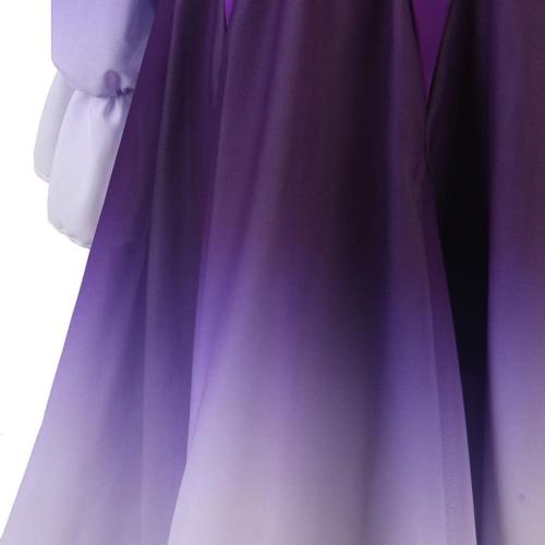 Women's Ballroom Dance Dress Splicing Performance Long Sleeve purple ? Modern Dance Competition Costumes large
