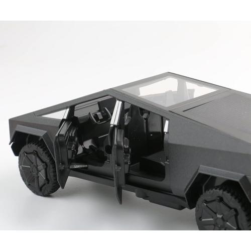 Black 1:32 Scale Toy Trucks Pickup Model Pull Back Pick-Up Truck with Sound and Light, Alloy Diecast Truck Toys for Kids Gift or Vehicles Model Collection Enthusiasts (1/32 Black Pickup)