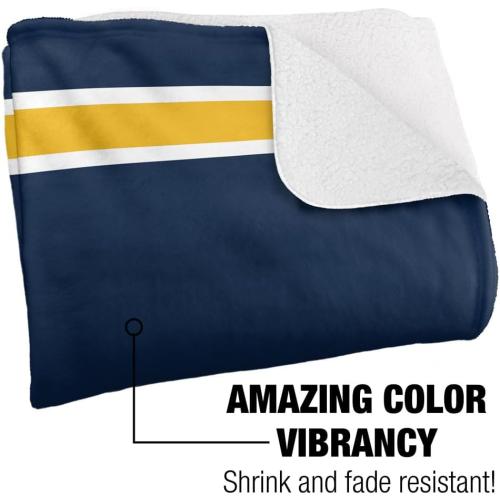 LOGOVISION Official Collegiate Primary Logo Collection Silky Touch Sherpa Back Super Soft Throw Blanket Collection
