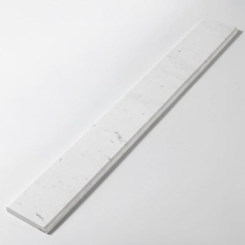 Natural White Marble Threshold 4x30 Inch - Waterproof Floor Transition Strip with Non-Slip Surface for Bathroom Shower, Doorways & Room Dividers