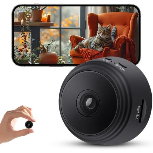 Hidden Camera - Spy Cameras - Nanny Cam - WiFi Wireless Cam - 1080P HD Small Camera with Motion Detection and Night Vision，Security Cameras for Home/Office/Baby Monitoring-A9