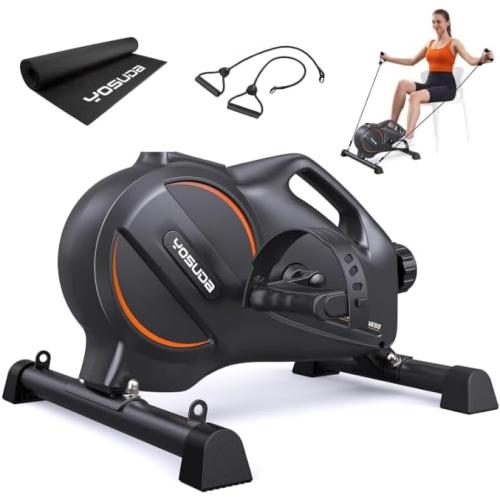 YOSUDA Under Desk Bike Pedal Exerciser - Magnetic Mini Exercise Bike, Desk Pedal Bike for Home/Office Workout