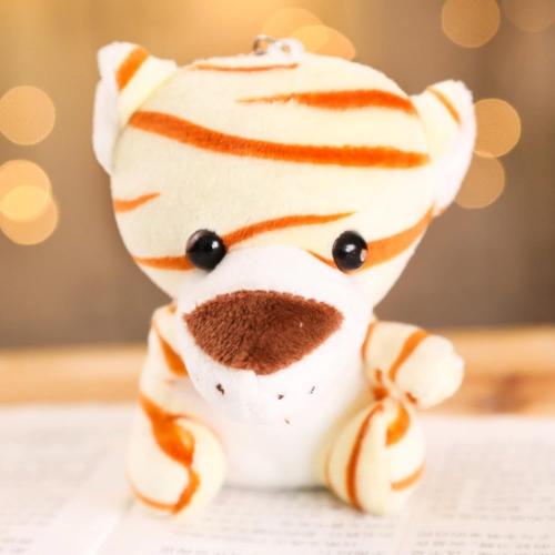 Mini Stuffed Animal Forest Tiny Plush Jungle Lion Elephant Tiger Giraffe Plush Toy for Party Animal Themed 6 Pieces (6zhidongwu)