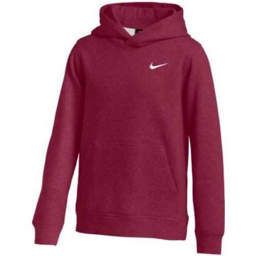 Nike, Maroon, Medium, Youth Fleece Pullover Hoodie