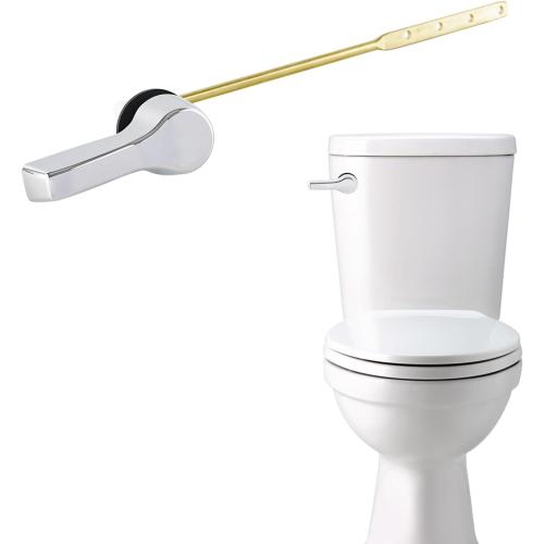 iFealClear Universal Metal Toilet Handle Replacement Kit, Front Mount Toilet Flush Handle Replacement Compatible with Kohler, American Standard, TOTO, Mansfield, Solid Brass, Chrome
