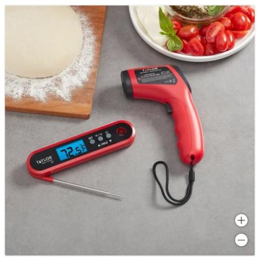 Digital Thermometer Bundle, Laser Infrared Surface & Instant Read, IPX7 Waterproof, Wide Temperature Range -58°F to 716°F‼️light dirt‼️