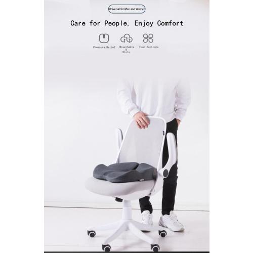 Seat Cushion - Memory Foam Cushion for Office Chair, Car Seat, Airplane, Bleacher - Sciatica & Hip & Coccyx Pain Relief Desk Chair Cushion for Long Sitting Office Workers, Car Drivers