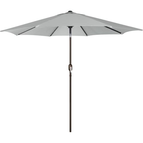 Blissun 9' Outdoor Patio Umbrella, Outdoor Table Umbrella, Yard Umbrella, Market Umbrella with 8 Sturdy Ribs, Push Button Tilt and Crank