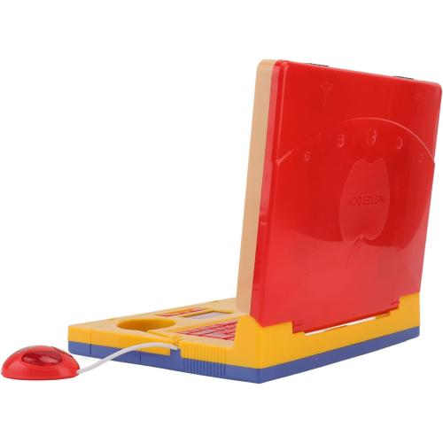 RiToEasysports Kids Learning Laptop, Plastic High Simulation Educational Toddler Learning Computer Toy with (Yellow Retractable Mouse) Electronic Toy