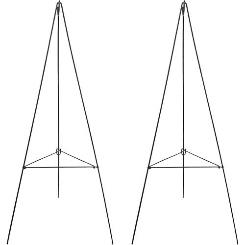 2Pcs 36In Christmas Wreath Stand Christmas Wreath Holder for Cemetery Gravestone Wreath Stands Large Wire Easel Flower Holders for Grave Holiday Outdoor